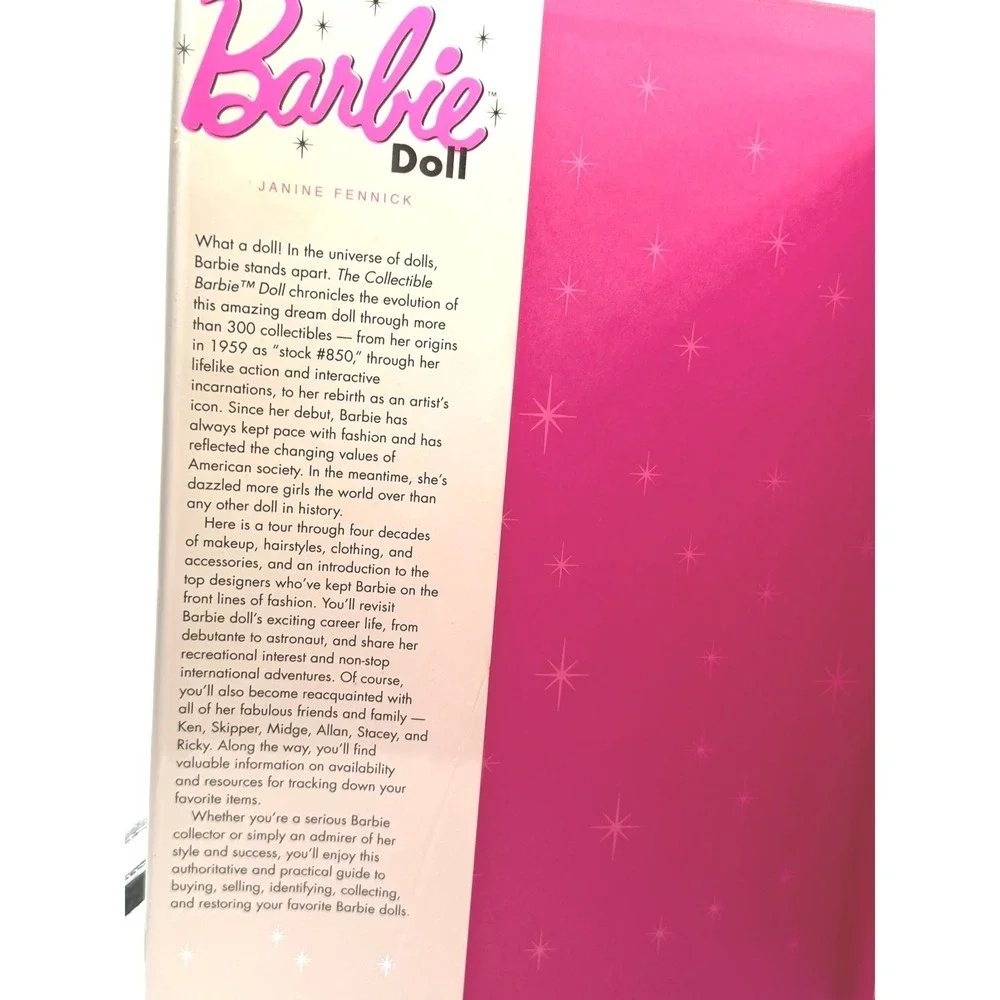 The Collectible Barbie Doll Illustrated Guide Janine Fennick Hardcover Book 1996
